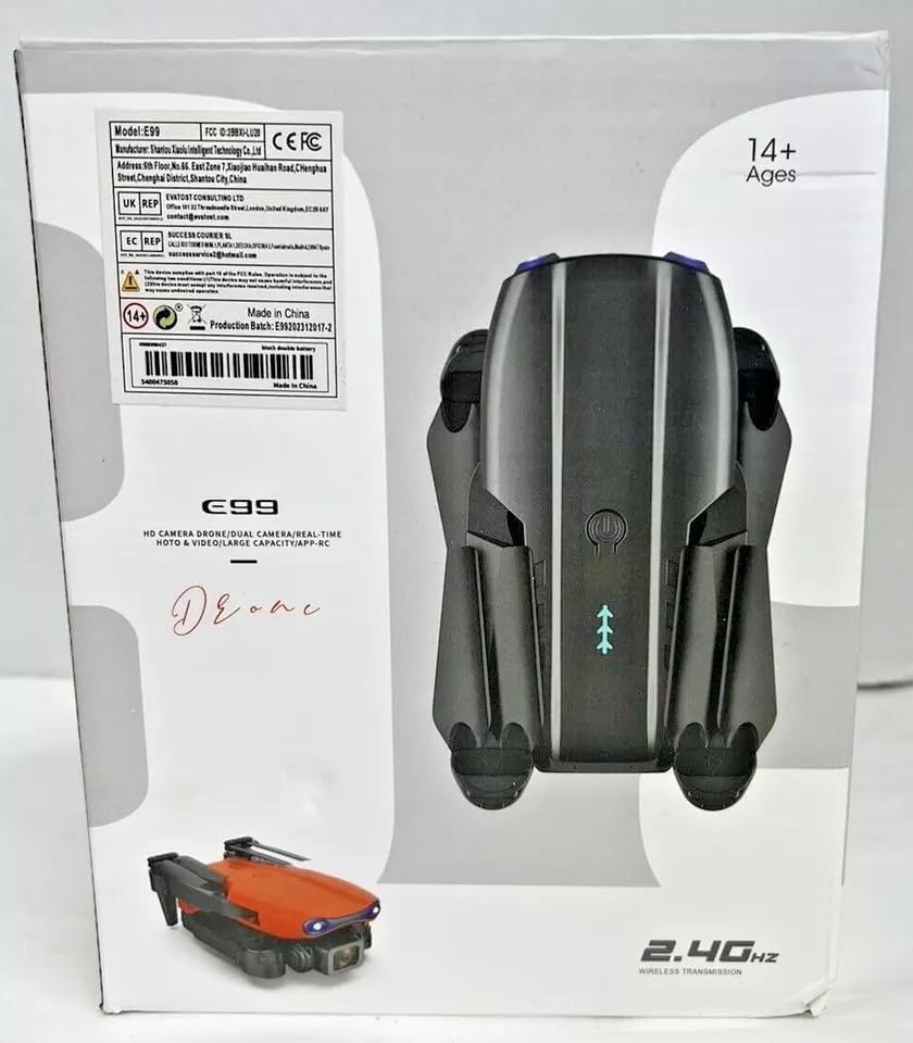 E99 Pro Mini Drone with 4K HD Dual Camera – Obstacle Avoidance, Foldable Design, Height Hold, App Control