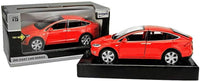Tesla Diecast Model Car with Sound & Light – 1:24 Scale Alloy Pull-Back Toy for Kids & Collectors
